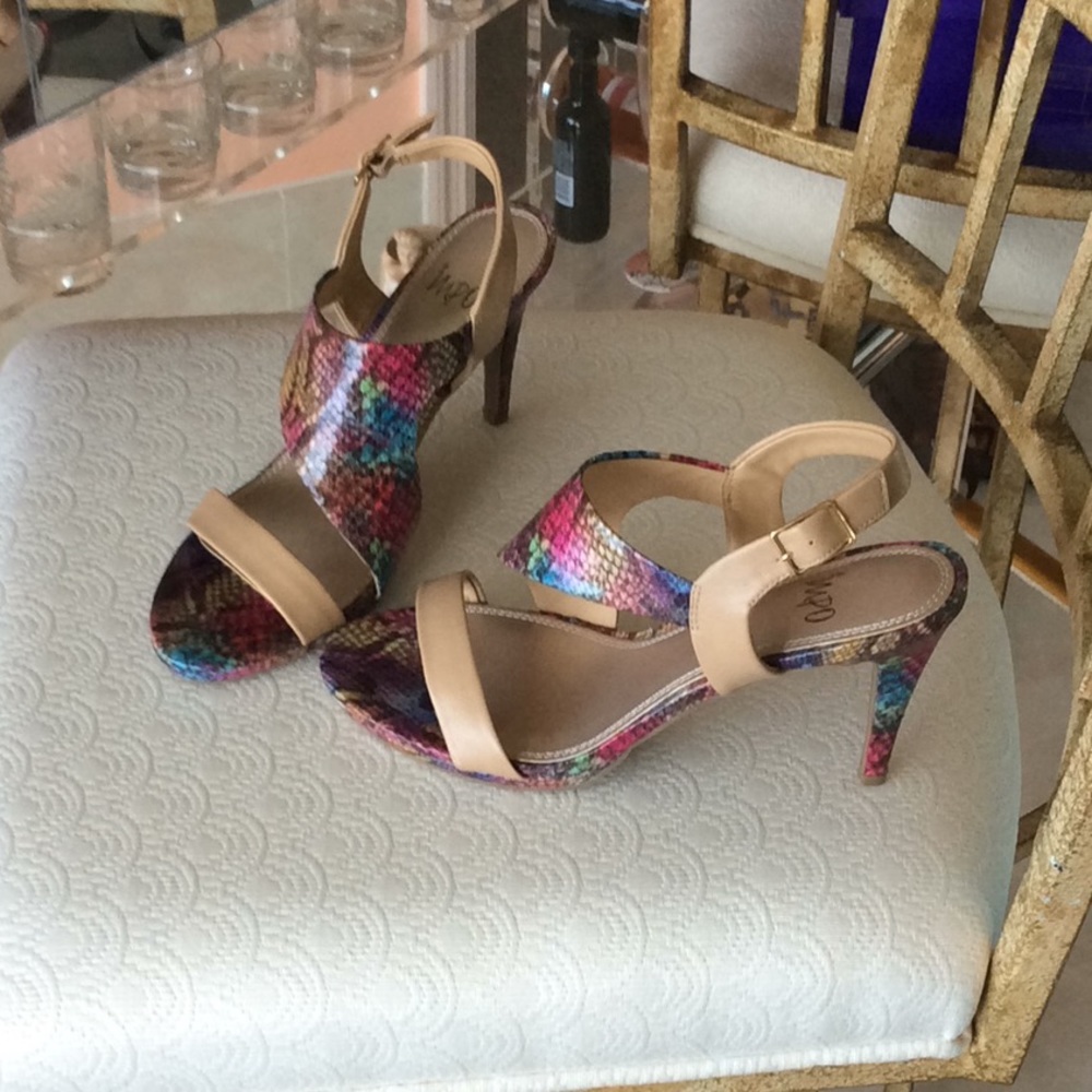 Multi colored High heel shoes